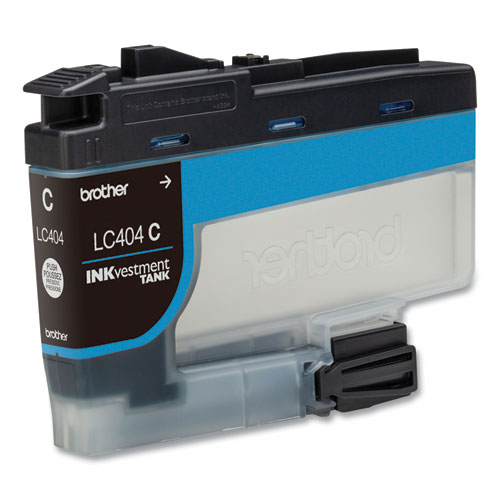 Image of Brother Lc404Cs Inkvestment Ink, 750 Page-Yield, Cyan