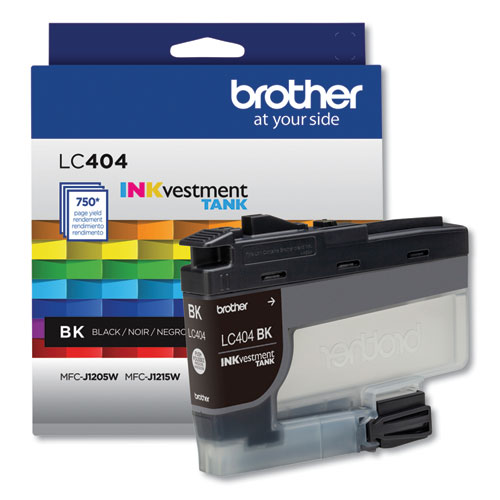 Image of Brother Lc404Bks Inkvestment Ink, 750 Page-Yield, Black