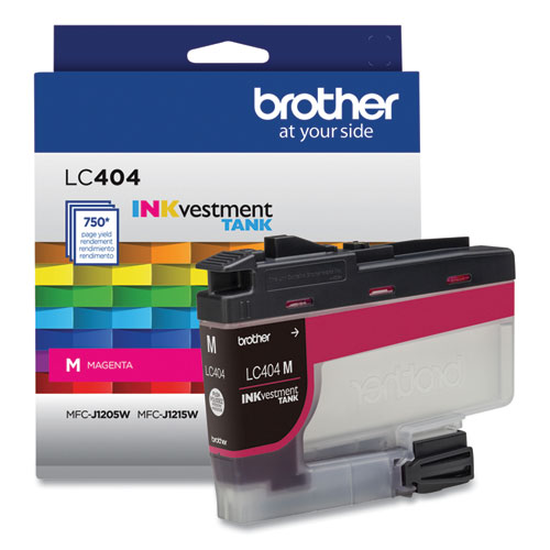 Image of Brother Lc404Ms Inkvestment Ink, 750 Page-Yield, Magenta