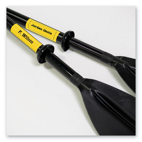 TZe Extra-Strength Adhesive Laminated Labeling Tape, 0.94" x 26.2 ft, Black on Yellow