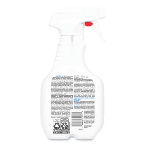 Image of Clorox Healthcare® Fuzion Cleaner Disinfectant, Unscented, 32 Oz Spray Bottle, 9/Carton