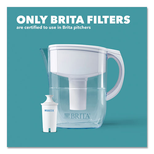 Image of Brita® Water Filter Pitcher Advanced Replacement Filters, 3/Pack, 8 Packs/Carton
