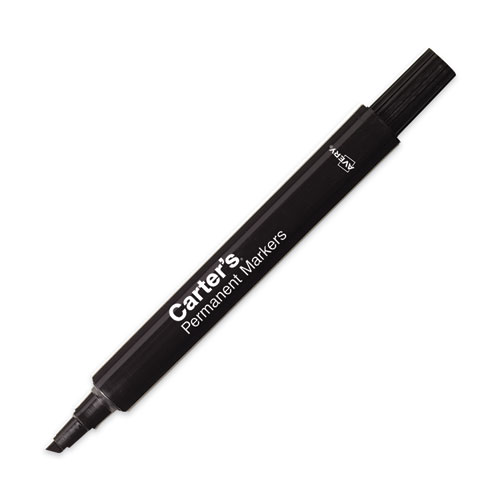 Carter'S™ Large Desk Style Permanent Marker, Broad Chisel Tip, Black, Dozen