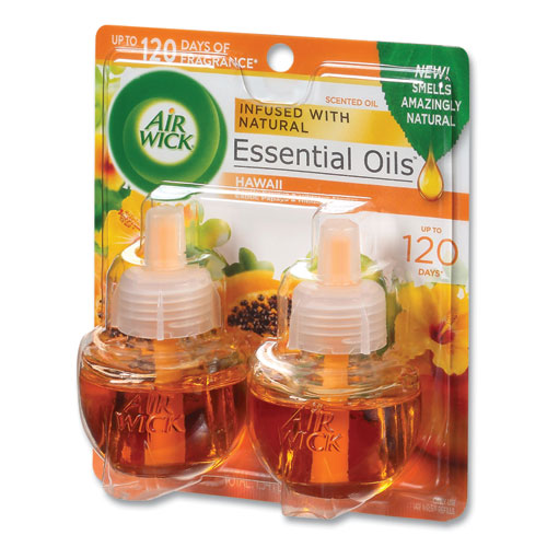 Image of Air Wick® Scented Oil Twin Refill, Hawai'I Exotic Papaya/Hibiscus Flower, 0.67 Oz