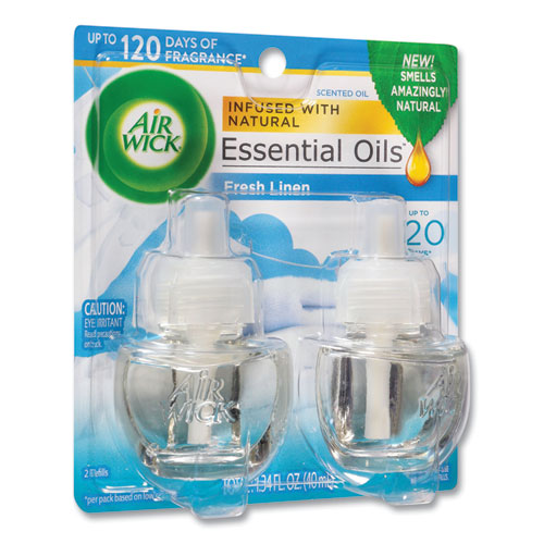 Image of Air Wick® Scented Oil Refill, Fresh Linen, 0.67 Oz, 2/Pack
