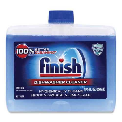 FINISH® Dishwasher Cleaner, Fresh, 8.45 oz Bottle, 6/Carton