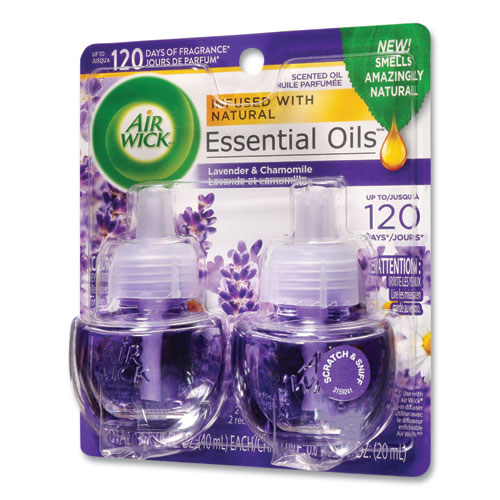 Image of Air Wick® Scented Oil Refill, Lavender And Chamomile, 0.67 Oz, 2/Pack