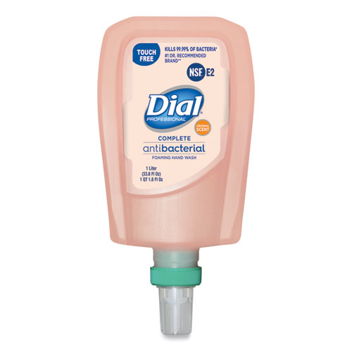 Dial® Professional Antibacterial Foaming Hand Wash Refill for FIT Touch Free Dispenser, Original, 1 L