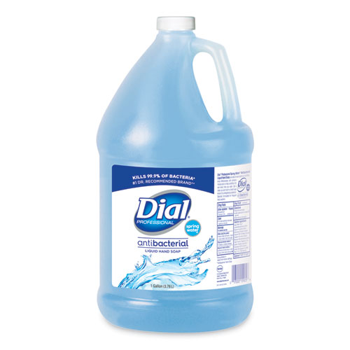 Image of Dial® Professional Antibacterial Liquid Hand Soap, Spring Water, 1 Gal