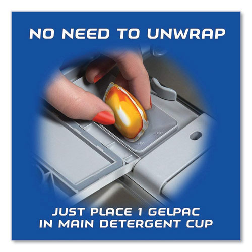 Image of Finish® Dish Detergent Gelpacs, Orange Scent, 32/Box