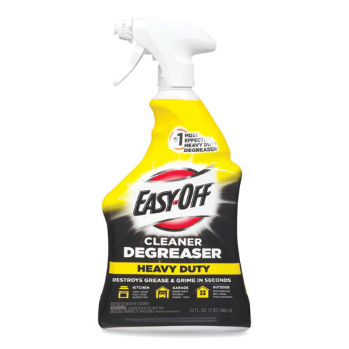EASY-OFF® Heavy Duty Cleaner Degreaser, 32 oz Spray Bottle, 6/Carton