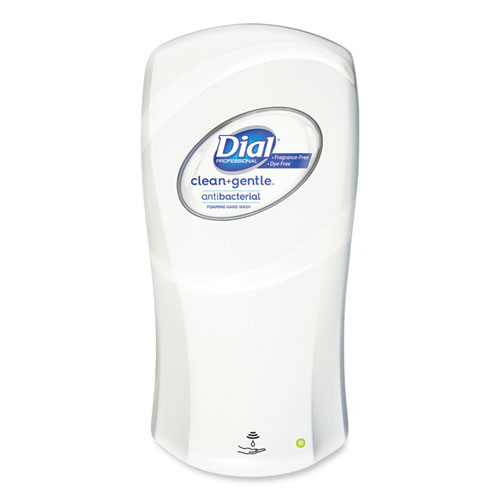 Image of Dial® Professional Clean+Gentle Antibacterial Foaming Hand Wash Refill For Fit Touch Free Dispenser, Fragrance Free, 1 L, 3/Carton