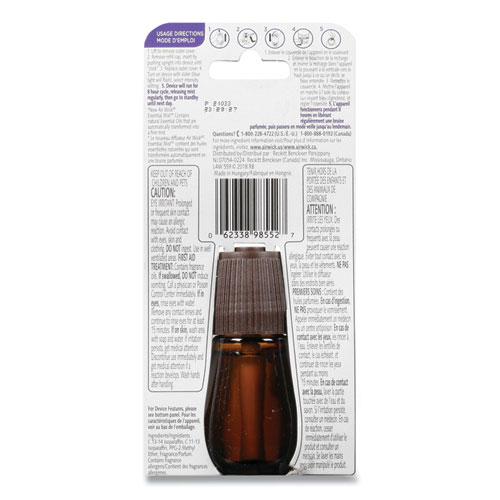Image of Air Wick® Essential Mist Refill, Lavender And Almond Blossom, 0.67 Oz Bottle, 6/Carton