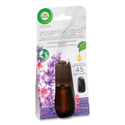 Image of Air Wick® Essential Mist Refill, Lavender And Almond Blossom, 0.67 Oz Bottle