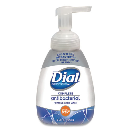 Dial® Professional Antibacterial Foaming Hand Wash, Original, 7.5 oz Pump
