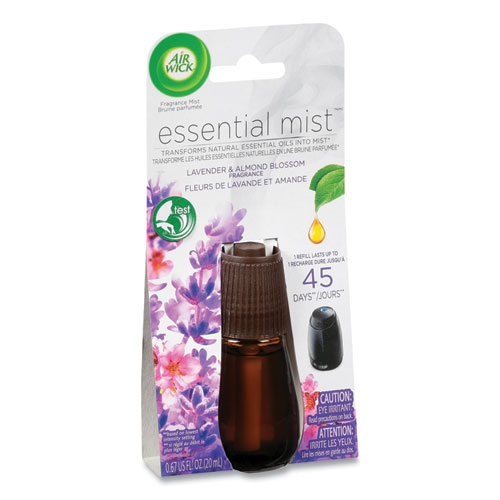 Essential Mist Refill, Lavender and Almond Blossom, 0.67 oz Bottle, 6/Carton