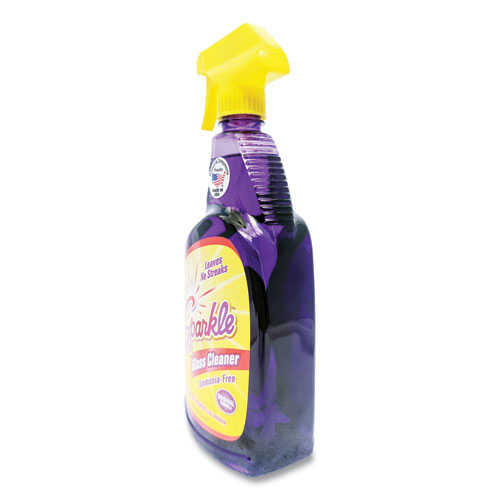 Glass Cleaner, 33.8 oz Spray Bottle, 12/Carton