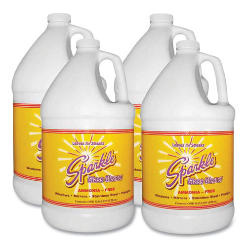 Image of Glass Cleaner, 1 gal Bottle Refill, 4/Carton