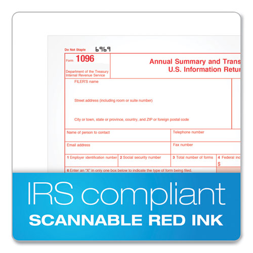 Image of Tops™ Five-Part 1099-Misc Tax Forms, Five-Part Carbonless, 8.5 X 5.5, 2 Forms/Sheet, 50 Forms Total