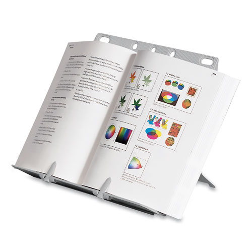 BookLift Copyholder, One Book/Pad Capacity, Plastic, Platinum