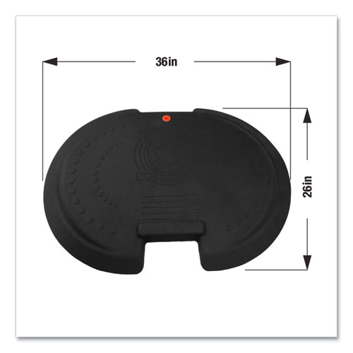 Image of Floortex® Afs-Tex 5000 Anti-Fatigue Mat, Bespoke, 26 X 36, Midnight Black