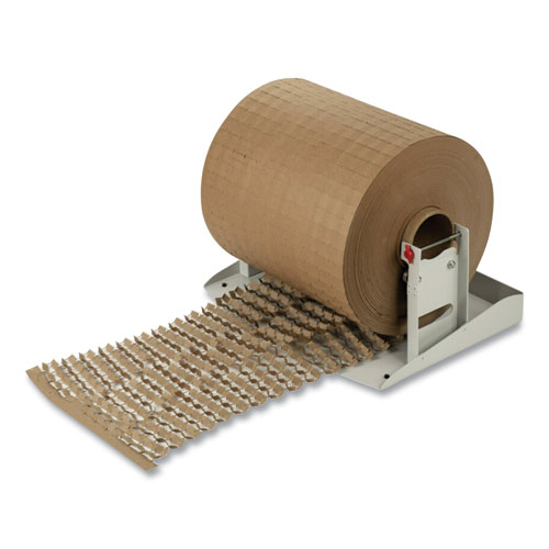 Image of Scotch™ Cushion Lock Protective Wrap Dispenser, For Up To 16" Diameter X 12" Wide Rolls, Steel, Beige