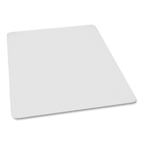 Image of Es Robbins® Everlife Light Use Chair Mat For Flat Pile Carpet, Rectangular, 36 X 44, Clear