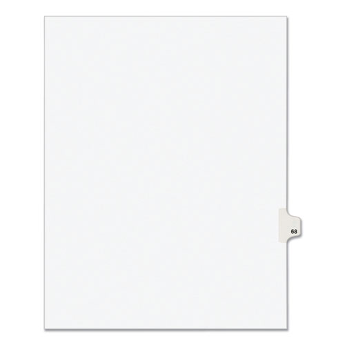 25/Pack Title: 77 PK Avery Avery-Style Legal Side Tab Divider White Letter 