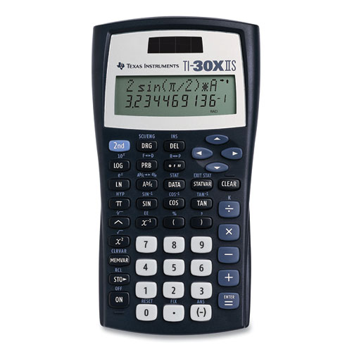 TI-30X IIS Scientific Calculator, 10-Digit LCD, Black