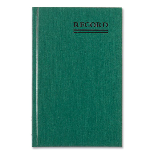 Emerald Series Account Book, Green Cover, 9.63 x 6.25 Sheets, 200