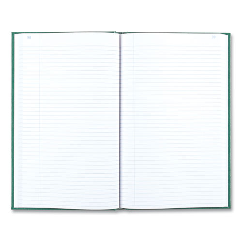 Emerald Series Account Book, Green Cover, 12.25 x 7.25 Sheets, 500 Sheets/Book