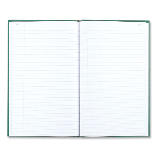 Image of National® Emerald Series Account Book, Green Cover, 12.25 X 7.25 Sheets, 150 Sheets/Book