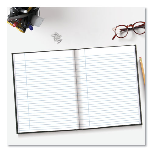 Image of Blueline® Executive Notebook, 1-Subject, Medium/College Rule, Black Cover, (150) 9.25 X 7.25 Sheets