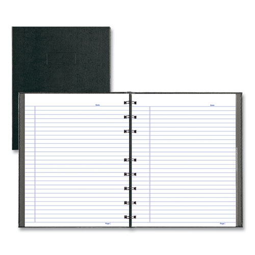 Image of Blueline® Notepro Notebook, 1-Subject, Narrow Rule, Black Cover, (75) 9.25 X 7.25 Sheets