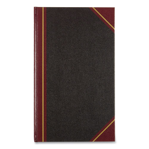 Image of National® Texthide Record Book, 1-Subject, Medium/College Rule, Black/Burgundy Cover, (500) 14 X 8.5 Sheets