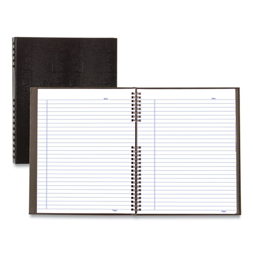 Image of Blueline® Notepro Notebook, 1-Subject, Medium/College Rule, Black Cover, (75) 11 X 8.5 Sheets