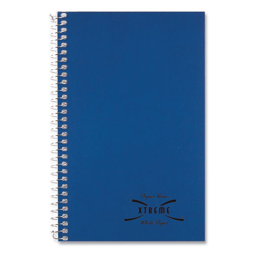 Image of Single-Subject Wirebound Notebooks, 1 Subject, Medium/College Rule, Kolor Kraft Blue Front Cover, 7.75 x 5, 80 Sheets
