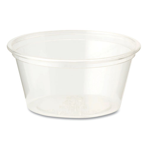 PLA Clear Cold Cups, Souffle, 2 oz, Clear, 2,000/Carton
