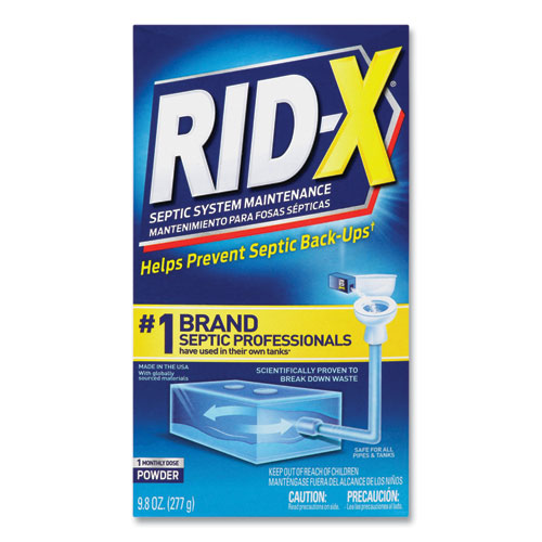 RID-X® Septic System Treatment Concentrated Powder, 9.8 oz, 12/Carton