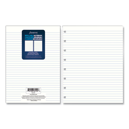 Image of Filofax® Notebook Refills, 8-Hole, 8.25 X 5.81, Narrow Rule, 32/Pack