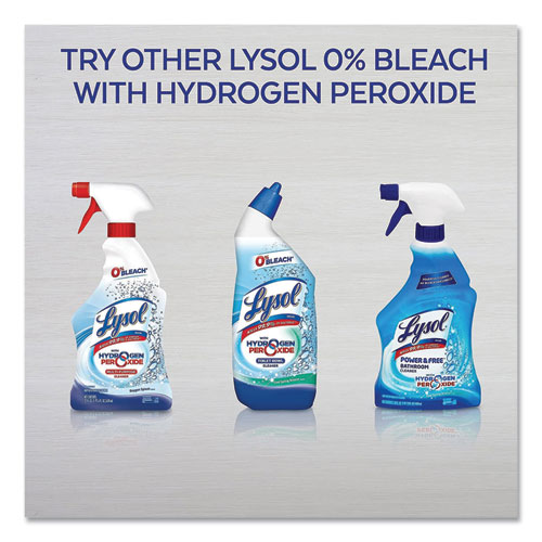 Image of Lysol® Brand Bathroom Cleaner With Hydrogen Peroxide, Cool Spring Breeze, 22 Oz Trigger Spray Bottle, 12/Carton