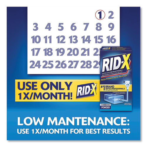 Rid-x Septic System Treatment Concentrated Powder 19.6 oz, 6/Carton