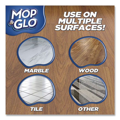Image of Professional Mop & Glo® Triple Action Floor Shine Cleaner, Fresh Citrus Scent, 64 Oz Bottle, 6/Carton