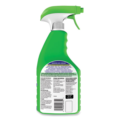 Disinfectant Multi-Purpose Cleaner Lemon Scent, 32 oz Spray Bottle, 8/Carton