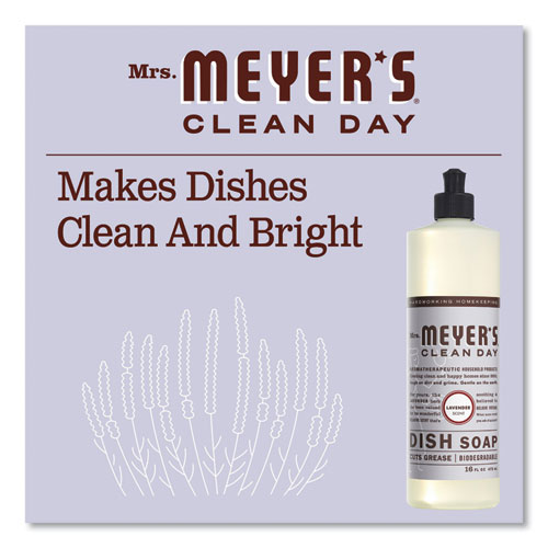 Image of Mrs. Meyer'S® Dish Soap, Lavender Scent, 16 Oz Bottle, 6/Carton