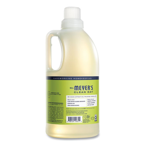 Image of Mrs. Meyer'S® Liquid Laundry Detergent, Lemon Verbena Scent, 64 Oz Bottle, 6/Carton