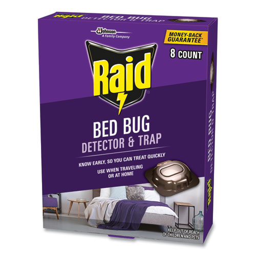 Bed Bug Detector and Trap, 0.19 lb Trap, 8 Traps/Box, 6/Carton