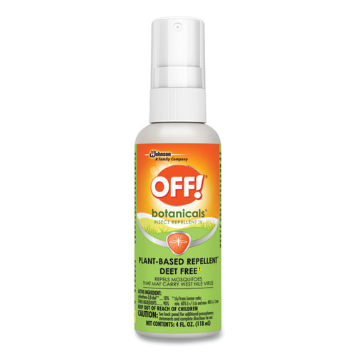OFF!® Botanicals Insect Repellent, 4 oz Bottle, 8/Carton