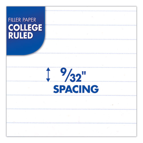 Image of Mead® Filler Paper, 3-Hole, 8.5 X 11, College Rule, 200/Pack