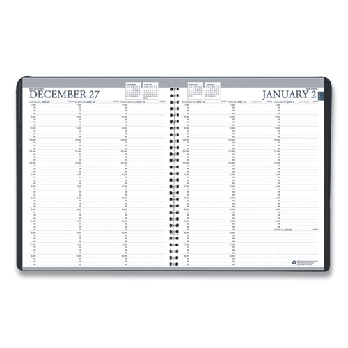 7510016828112 SKILCRAFT Professional Weekly Planner, 11 x 8.5, Black Cover, 12-Month (Jan to Dec): 2023